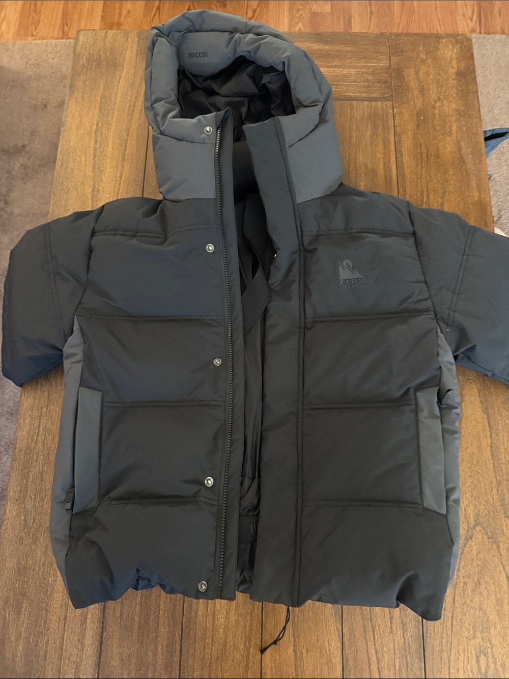 Zara Ski Kids  Hooded Puffer Jacket with Recco